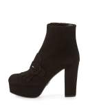 Suede Fringe 110mm Ankle Boot
