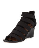 Jones Strappy Wedge Sandal, Black