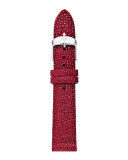 18mm Stingray Strap, Raspberry