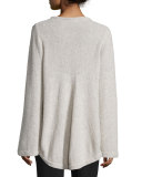 Long-Sleeve High-Low Sweater, Hazel