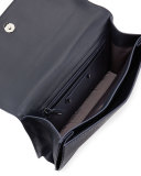Hutton Medium Leather Clutch Bag, Mirage