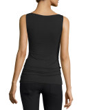 Juxtaposition Wrap-Front Sleeveless Top