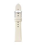 Thin Saffiano Leather Watch Strap