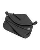 Large Leather Puzzle Bag, Black