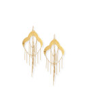 18K Fringe Chandelier Earrings