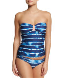 Tie-Dye Striped Soft-Cup Bandini Swim Top