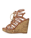 Larissa Gladiator Wedge Sandal, Cuoio