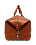 Cavalier III No. 98 Large Leather Duffel Bag, Chestnut