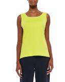 Sequined Trim Tank, Wild Lime  