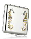 Limited Edition Graceful Seahorses Powder Compact