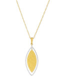 Hoopla 24k Gold & Diamond Marquise Pendant Necklace