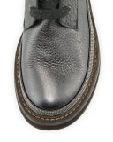 Monili-Trim Lace-Up Boot, Graphite