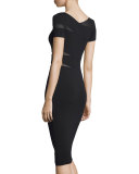 Delap Wrap-Front Sheath Dress
