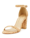 Nearlynude Cork City Sandal, Natural