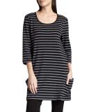 Striped Knit Tunic, Petite