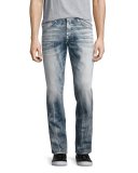 Rocco Flap-Pocket Skinny Jeans, Faded Galaxy