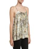 The Admire Printed Metallic Camisole, Multicolor