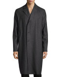 Raymond Raw-Edge Coat, Gray