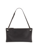 Happy Hour 10 Leather Pouch Shoulder Bag, Black