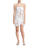 Layna Cotton Lace Pareo Coverup, White