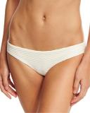 Luciana Patterned Hipster Swim Bottom, Beige