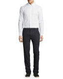 Donegal Soft Tailoring Pants, Charcoal Blue