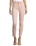 Brushed Sateen Skinny Ankle Jeans