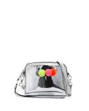 Sofia Mini Tassel Crossbody Bag, Silver