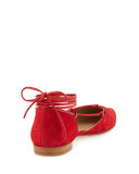 Gilligan Lace-Up d'Orsay Flat, Red