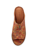 Post Cork Mule Pump, Natural Floral