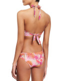 Yasmin U-Center Printed Halter Swim Top