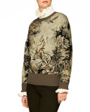 Forest Tapestry Intarsia Sweater 
