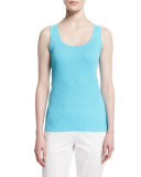 Scoop-Neck Ribbed Tank