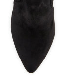 Jemina B Faux-Suede Over-the-Knee Boot, Black