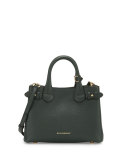 Banner Small House Check Derby Tote Bag, Dark Bottle Green