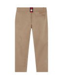 Stretch Gabardine Straight-Leg Pants, Khaki, Size 4-12