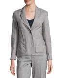 Tweed Prep School Blazer, Gray