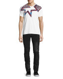Leopard-Print Star T-Shirt, White
