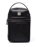 x CR Collection Leather Top-Handle Jet Pack, Black