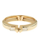 Golden Rock Crystal Hinge Cuff Bracelet