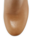 Cambell Leather 95mm Ankle Boot, Golden Caramel