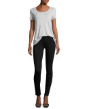 Charlie High-Rise Skinny Jeans, Black