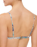 Kasbah Printed Mesh Triangle Bikini Top