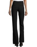 Nora High-Waist Flare Pants, Black