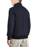 Roadster Half-Zip Cashmere Sweater, Navy