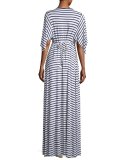 Striped Caftan Maxi Dress