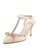 julianna t-strap bow pump, petal pink