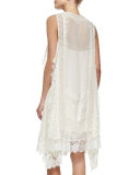 Sleeveless Lace Trapeze Dress 