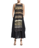 Rachel Sleeveless Printed Top, Maroc Print/Black
