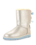 I Do! Bailey Bling-Bow Boot, White